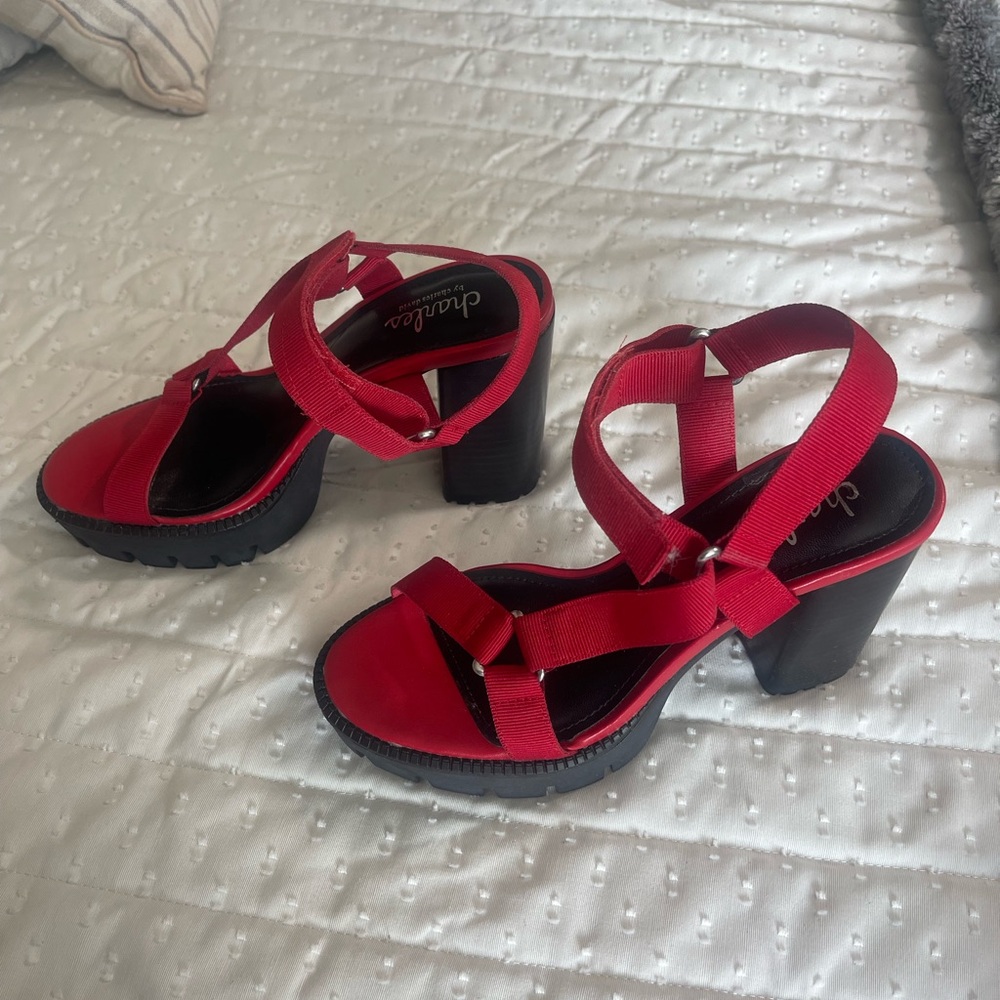 Platform Charles By Charles David Heeled Sandals - image 1